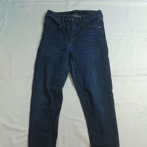 Banana Republic Women's Cropped Jeans Modern Skinny Dark Wash 27L